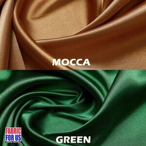 SHINY 90/10 Polyester Spandex SHAKIRA  Stretch Fabric 58"/60" in 2 COLORS (Mocca